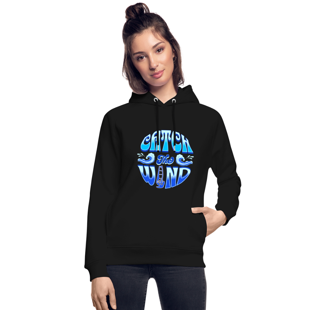 Unisex Bio-Hoodie -catch the wind- - Schwarz