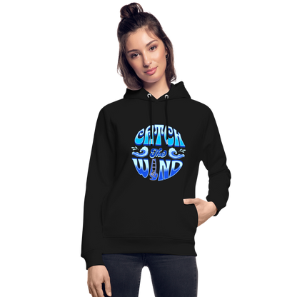 Unisex Bio-Hoodie -catch the wind- - Schwarz