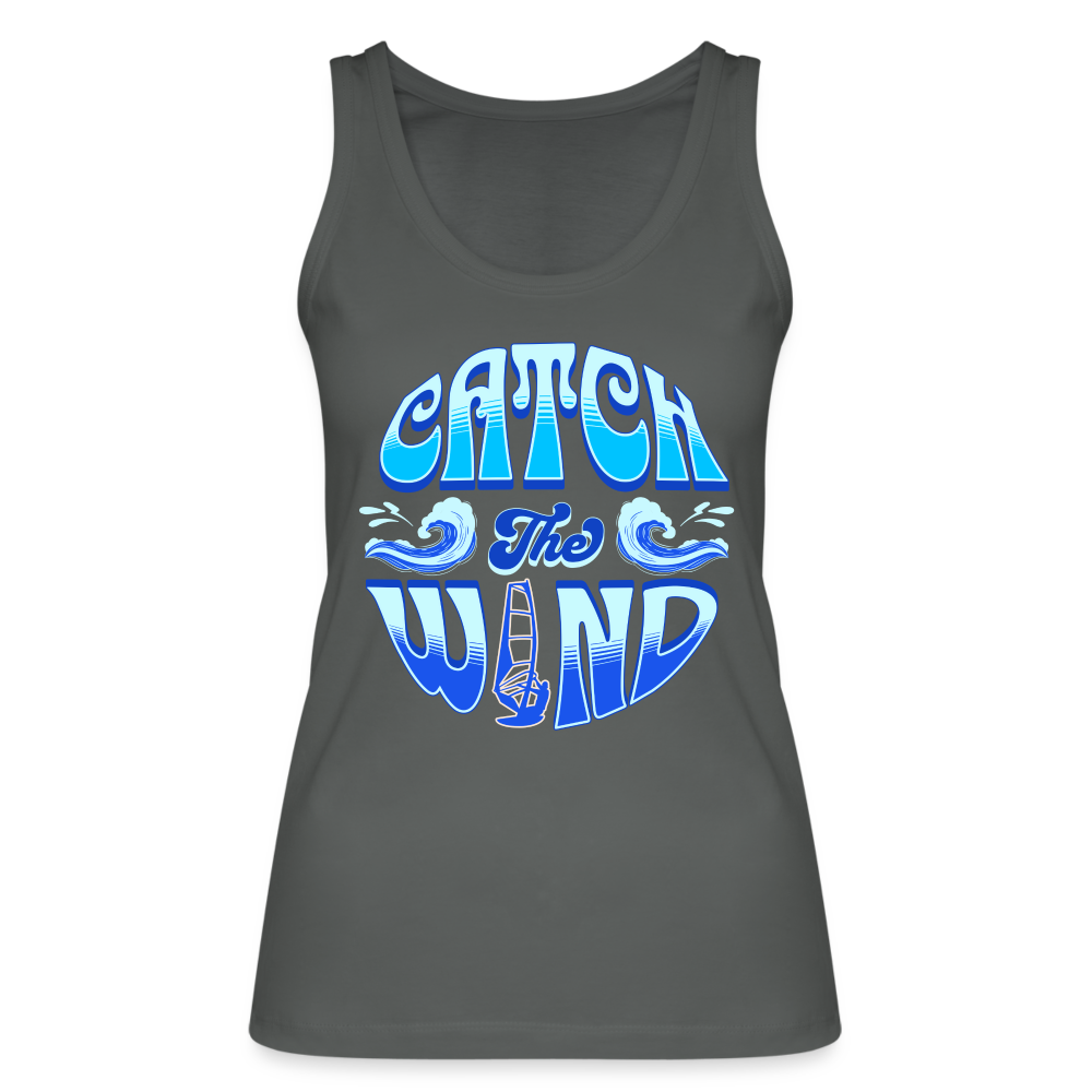 Frauen Tank Top -catch the wind- - Anthrazit