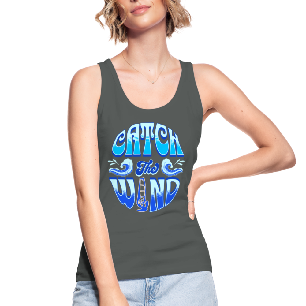 Frauen Tank Top -catch the wind- - Anthrazit