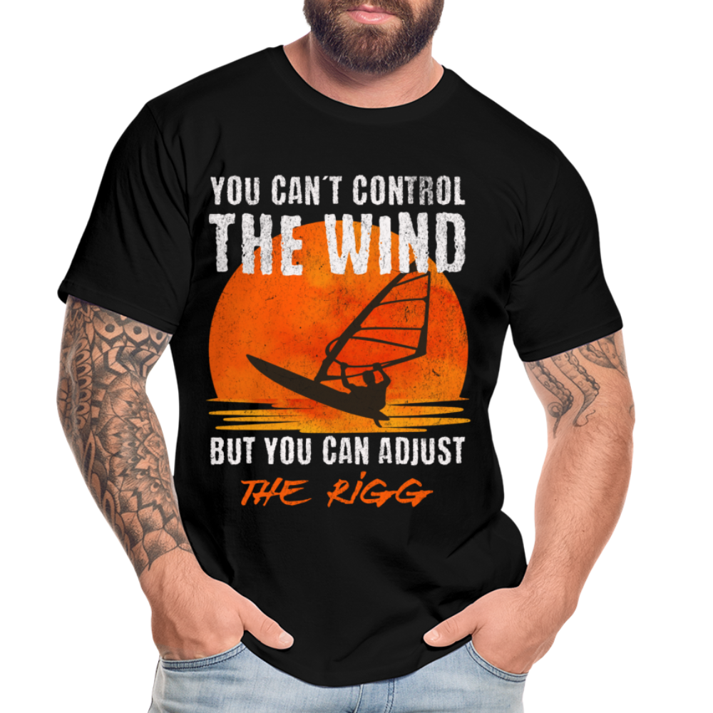 Männer Premium T-Shirt -you can´t control the wind- - Schwarz