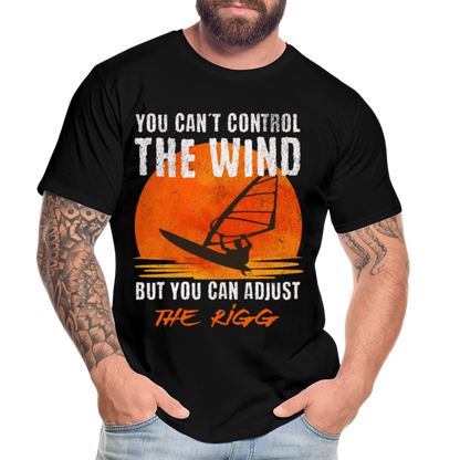 Männer Premium T-Shirt -you can´t control the wind- - Schwarz