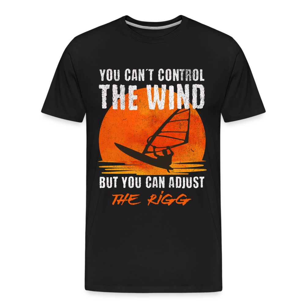 Männer Premium T-Shirt -you can´t control the wind- - Schwarz