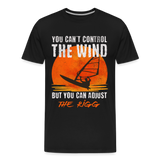 Männer Premium T-Shirt -you can´t control the wind- - Schwarz