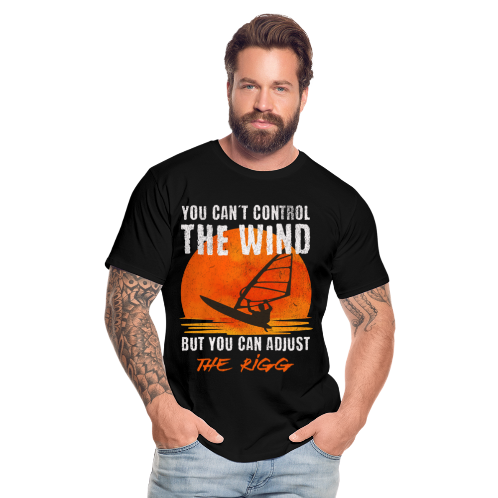 Männer Premium T-Shirt -you can´t control the wind- - Schwarz