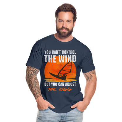 Männer Premium T-Shirt -you can´t control the wind- - Navy