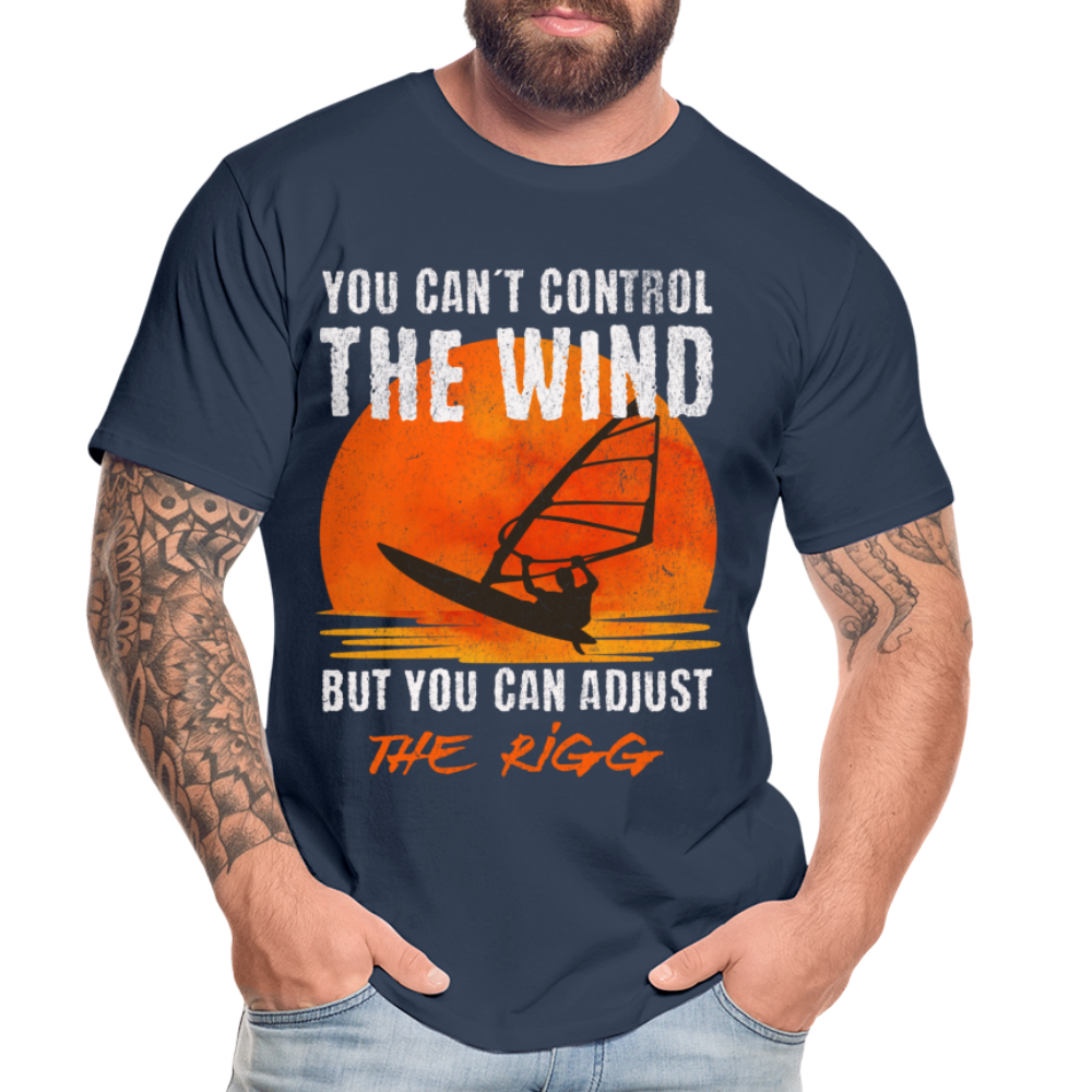 Männer Premium T-Shirt -you can´t control the wind- - Navy