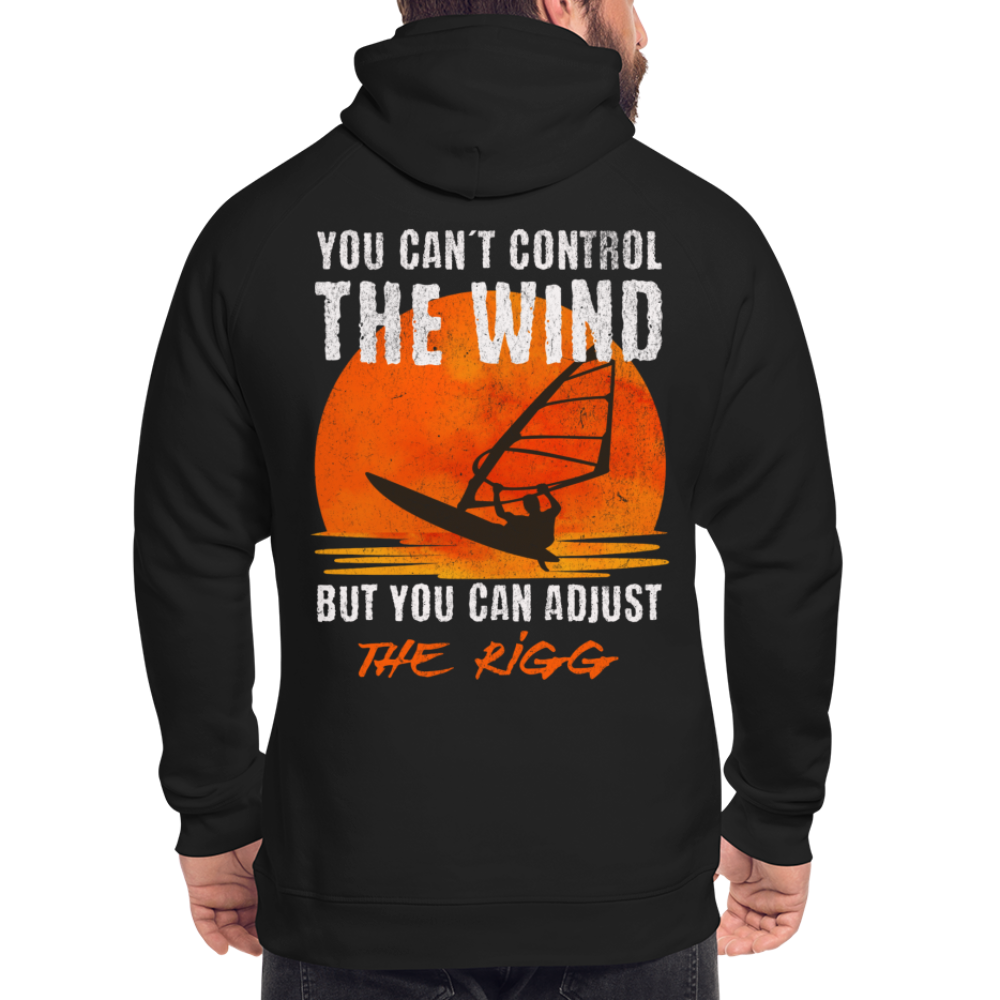 Unisex Bio-Hoodie -you can´t control the wind- - Schwarz