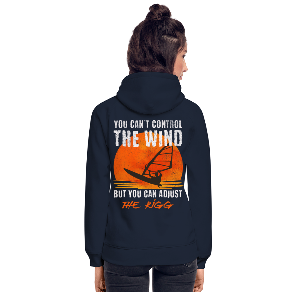 Unisex Bio-Hoodie -you can´t control the wind- - Navy