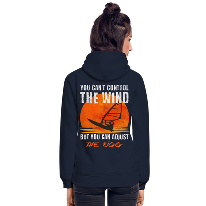 Unisex Bio-Hoodie -you can´t control the wind- - Navy