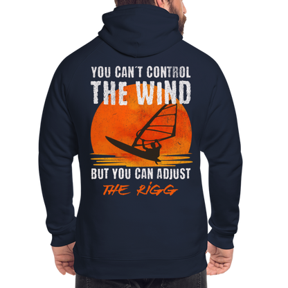 Unisex Bio-Hoodie -you can´t control the wind- - Navy