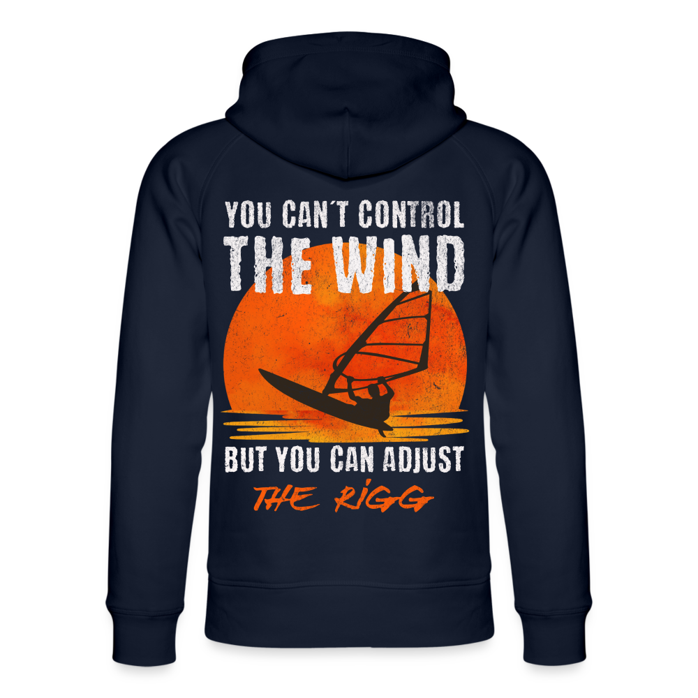 Unisex Bio-Hoodie -you can´t control the wind- - Navy