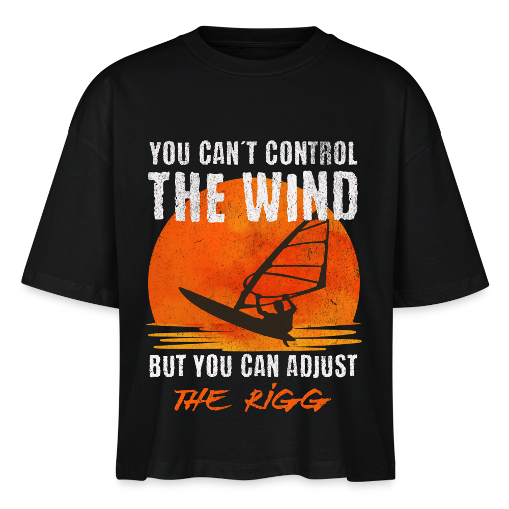 Frauen Bio-T-Shirt Nova -you can´t control the wind- - Schwarz