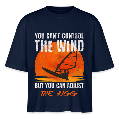 Frauen Bio-T-Shirt Nova -you can´t control the wind- - Navy