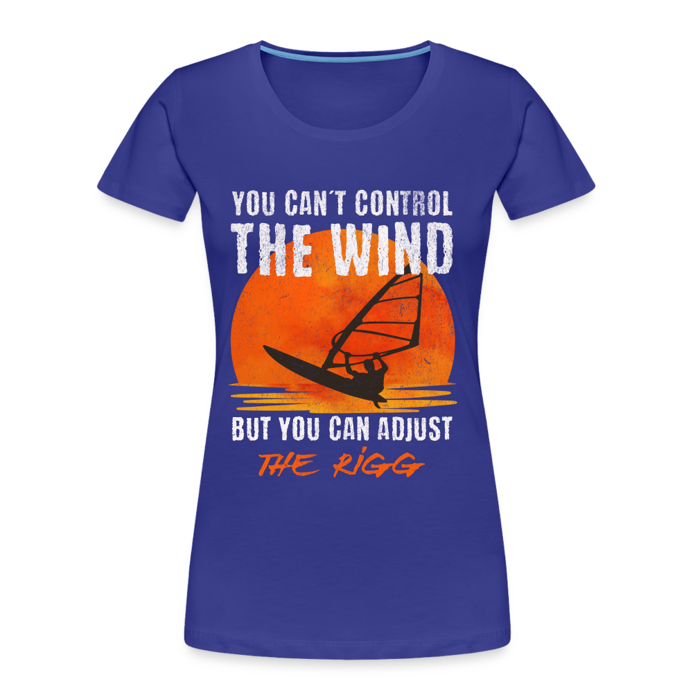 Frauen Premium Bio T-Shirt -you can´t control the wind- - Königsblau