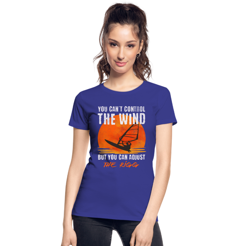 Frauen Premium Bio T-Shirt -you can´t control the wind- - Königsblau