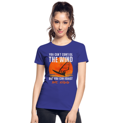 Frauen Premium Bio T-Shirt -you can´t control the wind- - Königsblau