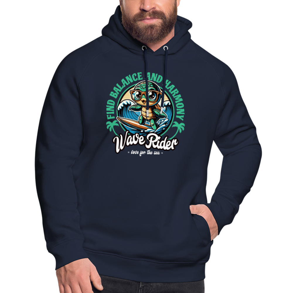 Unisex Bio-Hoodie -wave rider- - Navy