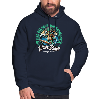 Unisex Bio-Hoodie -wave rider- - Navy