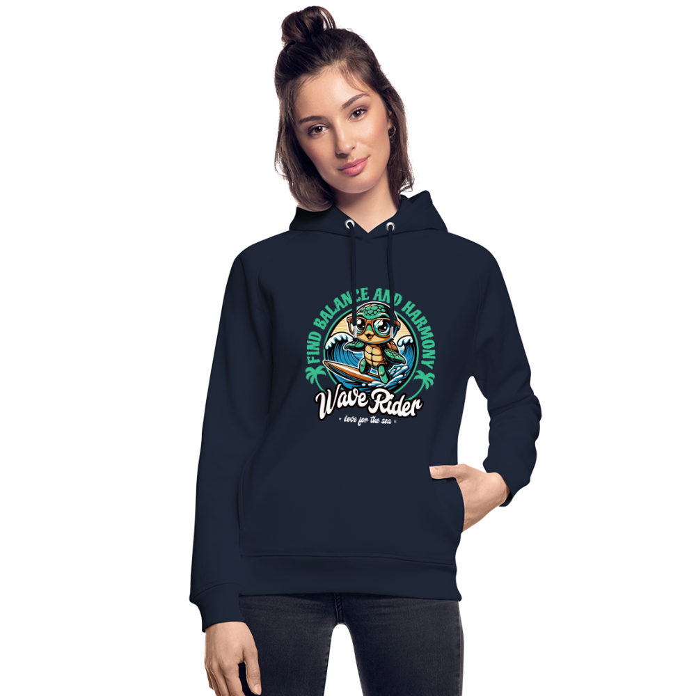 Unisex Bio-Hoodie -wave rider- - Navy