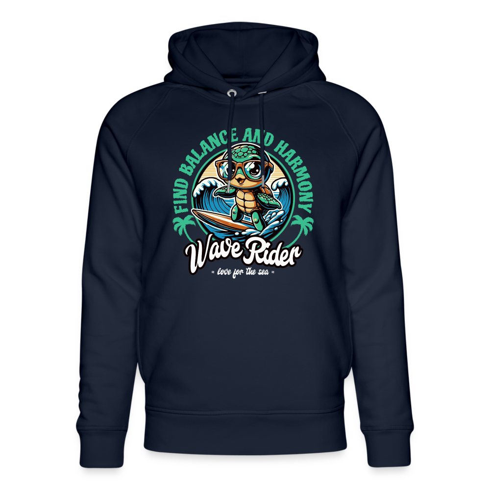 Unisex Bio-Hoodie -wave rider- - Navy