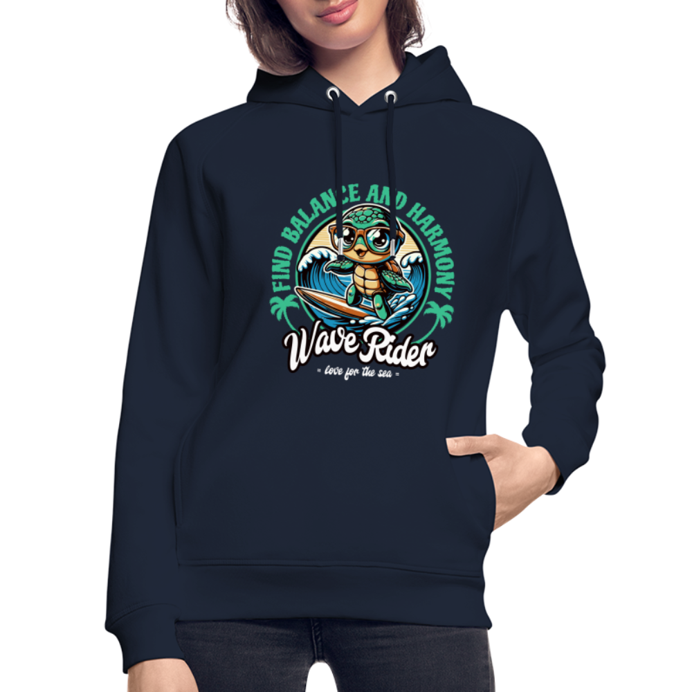 Unisex Bio-Hoodie -wave rider- - Navy