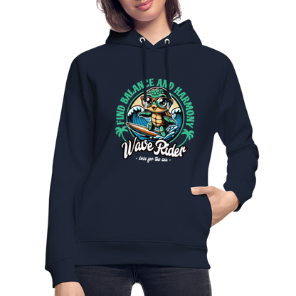 Unisex Bio-Hoodie -wave rider- - Navy