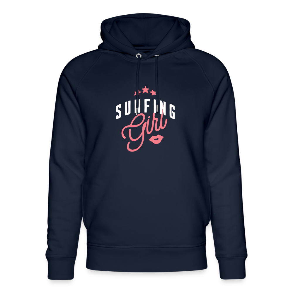 Unisex Bio-Hoodie -surfing girl- - Navy