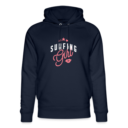 Unisex Bio-Hoodie -surfing girl- - Navy