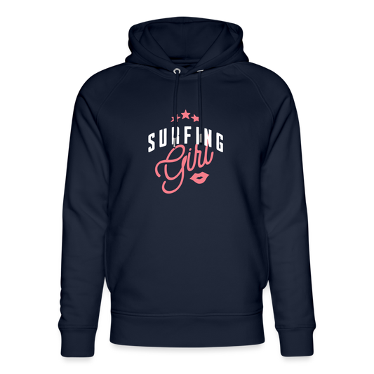 Unisex Bio-Hoodie -surfing girl- - Navy