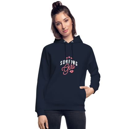 Unisex Bio-Hoodie -surfing girl- - Navy