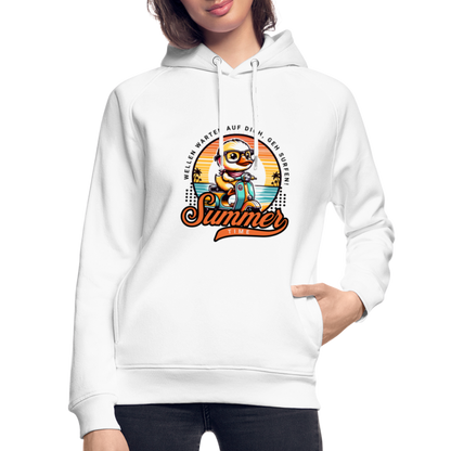 Unisex Bio-Hoodie -summer time- - Weiß