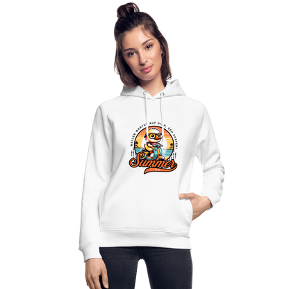 Unisex Bio-Hoodie -summer time- - Weiß