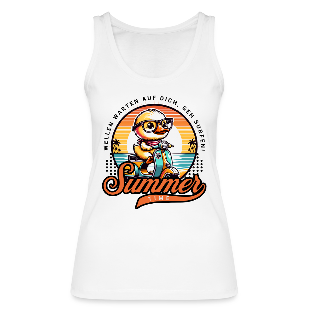 Frauen Bio Tank Top -summer time- - Weiß