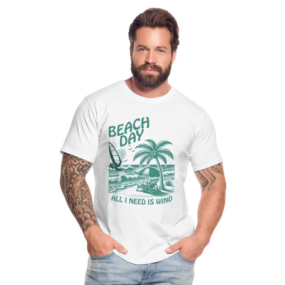 Männer Premium Bio T-Shirt -beach day- - Weiß