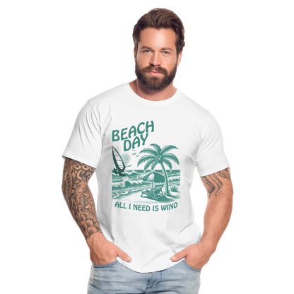 Männer Premium Bio T-Shirt -beach day- - Weiß