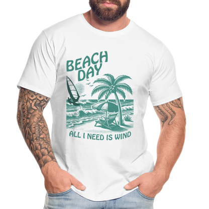 Männer Premium Bio T-Shirt -beach day- - Weiß