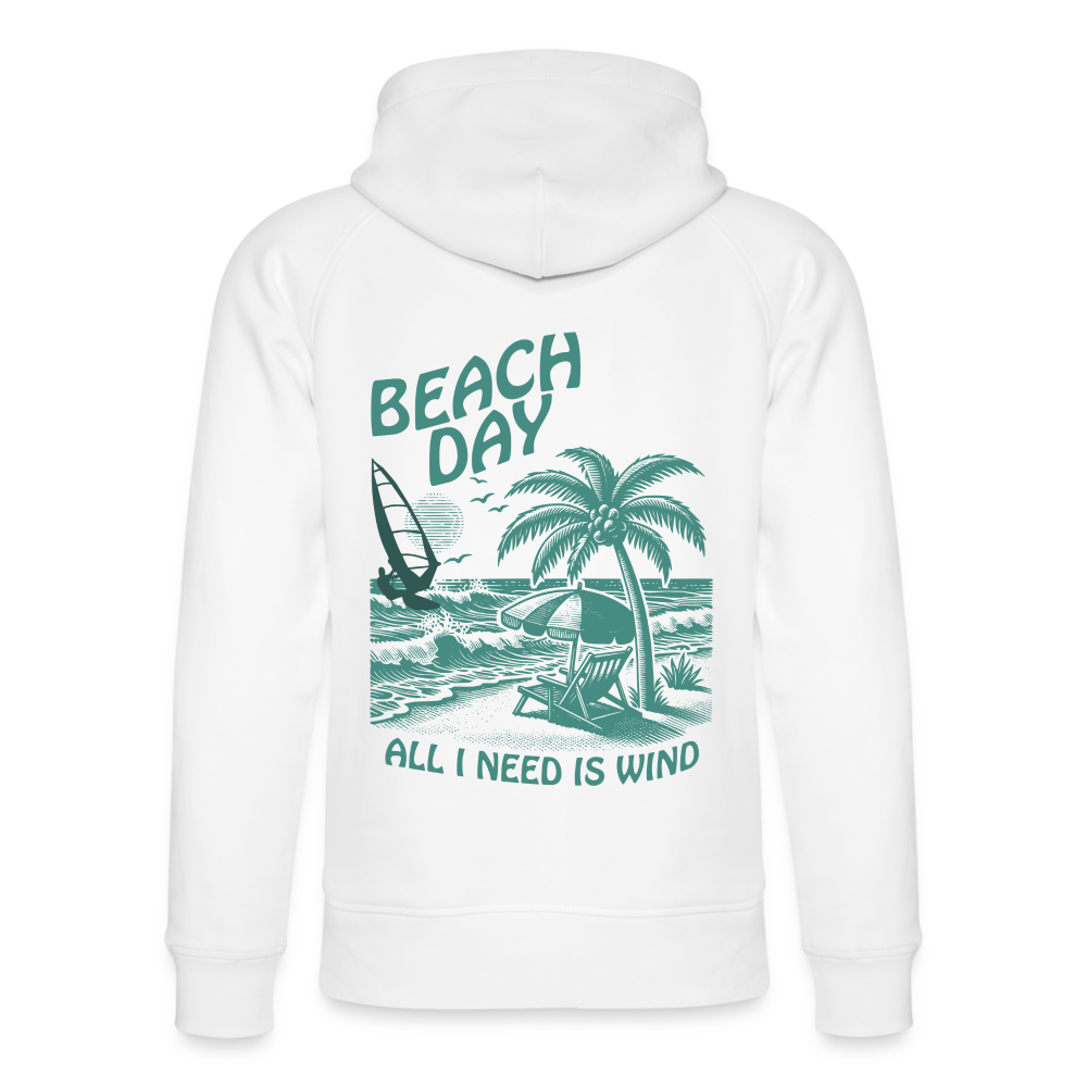 Unisex Bio-Hoodie -beach day- - Weiß