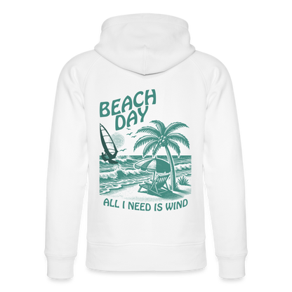 Unisex Bio-Hoodie -beach day- - Weiß