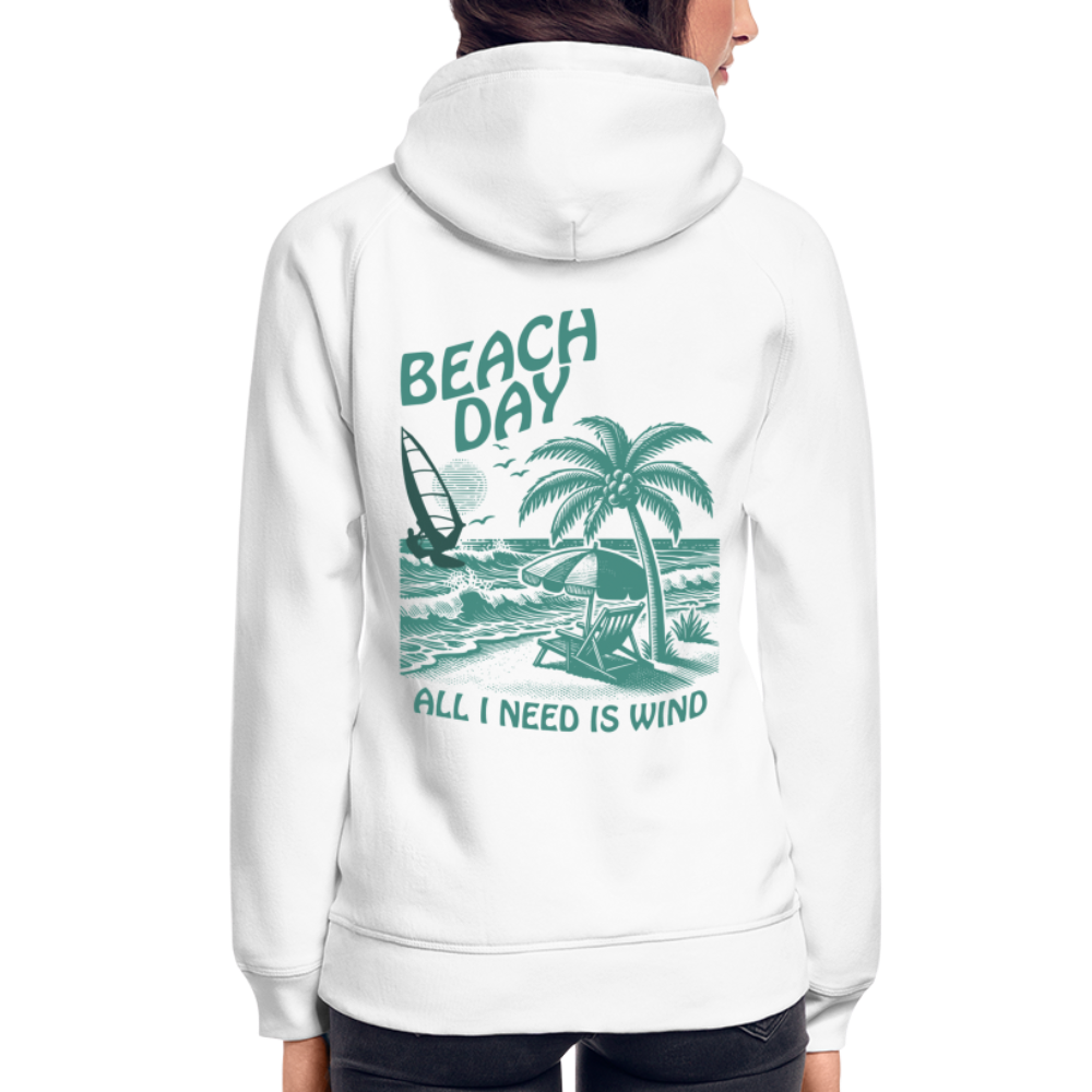 Unisex Bio-Hoodie -beach day- - Weiß