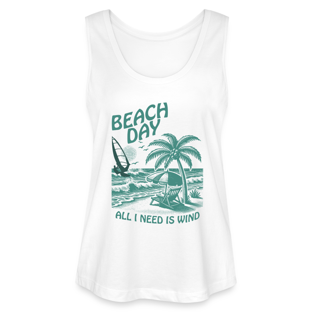 Frauen Bio Tank Top MINTER -beach day- - Weiß