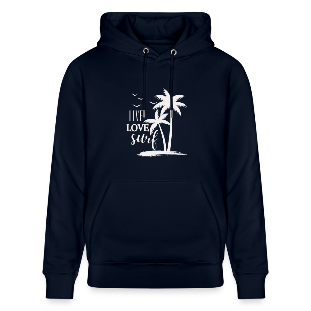 Unisex Bio-Hoodie CRUISER -live love surf- - Navy