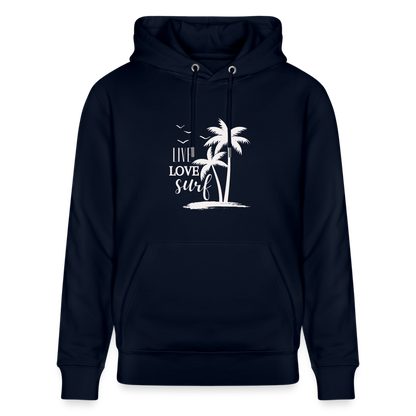 Unisex Bio-Hoodie CRUISER -live love surf- - Navy