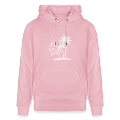 Unisex Bio-Hoodie CRUISER -live love surf- - Hellrosa