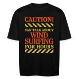 Unisex Oversize Bio-T-Shirt -caution- - Schwarz