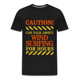 Männer Premium Bio T-Shirt -caution- - Schwarz