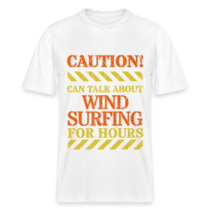 Relaxed Fit Unisex Bio-T-Shirt -caution- - Weiß