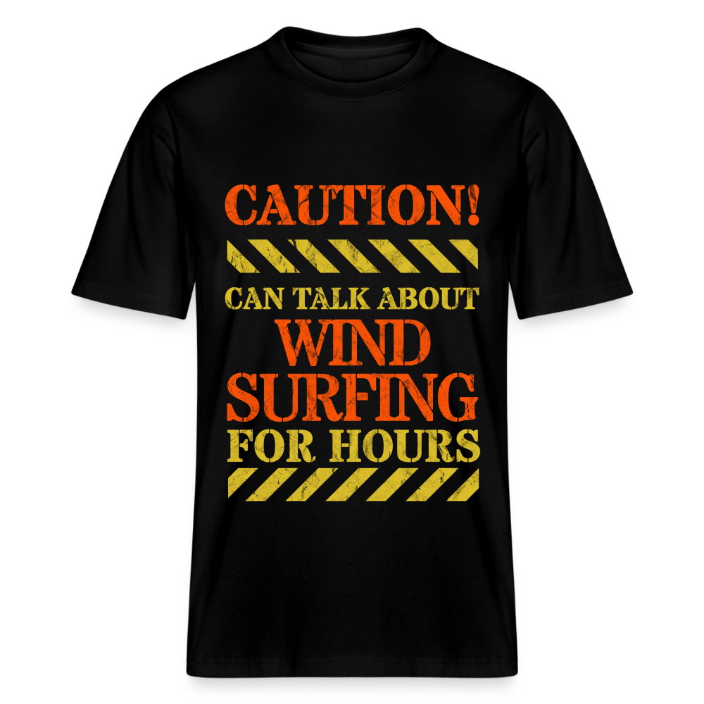 Relaxed Fit Unisex Bio-T-Shirt -caution- - Schwarz