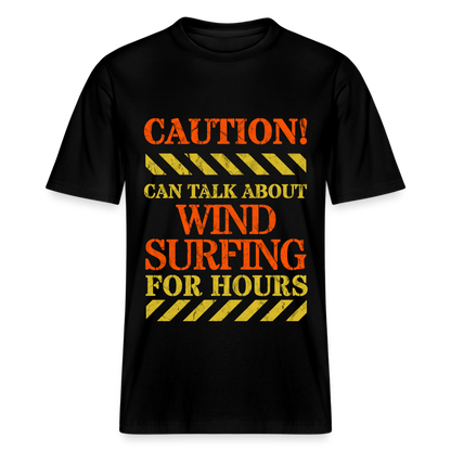 Relaxed Fit Unisex Bio-T-Shirt -caution- - Schwarz