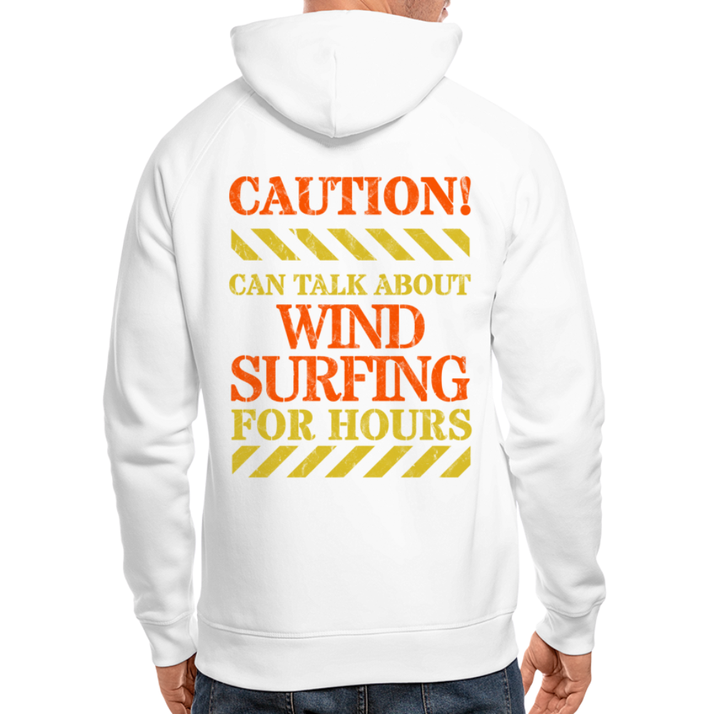 Unisex Bio-Hoodie -caution- - Weiß